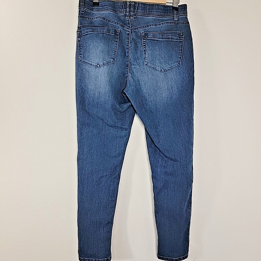 Democracy‎ Ab Tech Jeans Womens 10 Blue Stretch Mid Rise Skinny - Picture 4 of 7